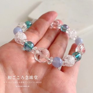 運気UP！昇り龍彫り水晶 × 赤虎目石 パワーストーン ブレスレット